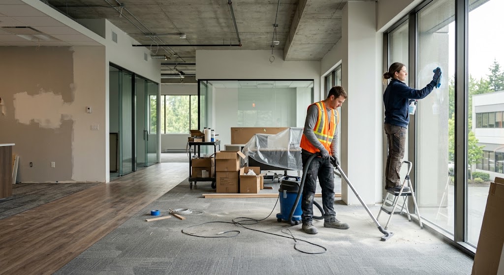 Professional post-construction cleaning