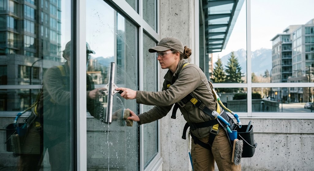 Professional commercial window cleaning